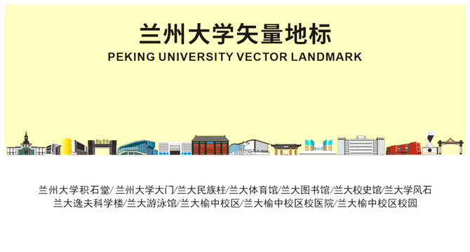 兰州大学矢量地标