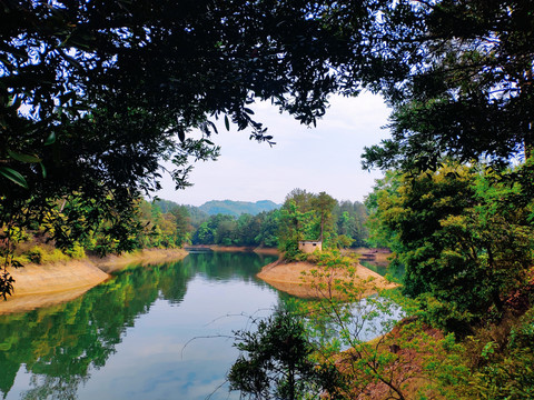 阳明湖风光