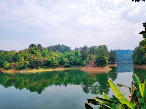 阳明湖山水风光