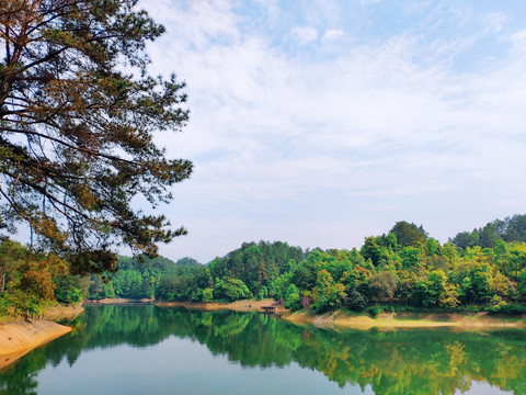 阳明湖山水风光