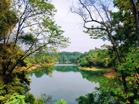 阳明湖山水风光