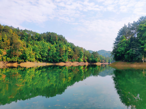 阳明湖山水风光