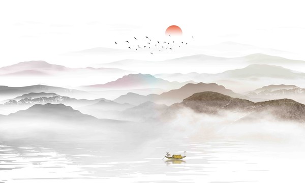 水墨山水畫