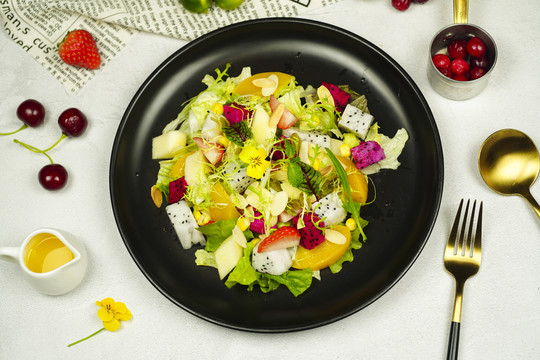 轻食减脂增肌餐蔬菜水果沙拉