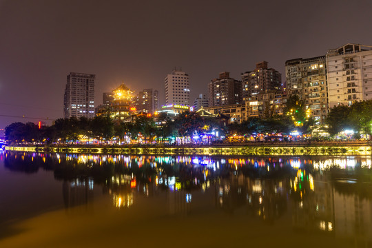 城市风光夜景