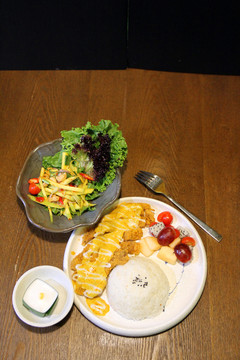 雞排扒飯