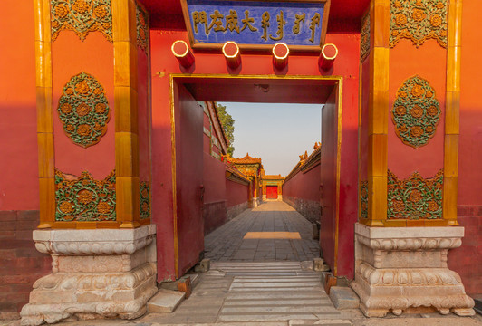 北京故宫的建筑风景