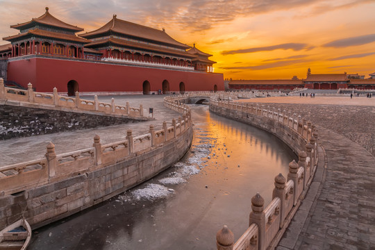 北京故宫建筑风景