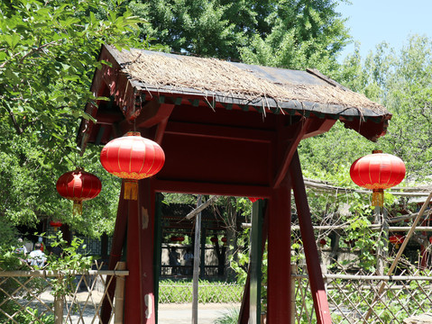 大观园稻香村庭院