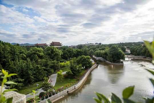 山东青州南阳河风光旖旎