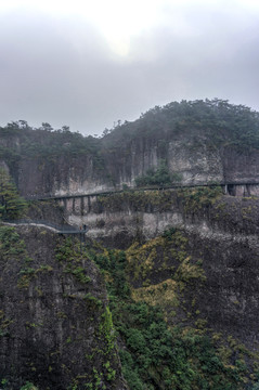 浙江台州神仙居风景区悬崖栈道