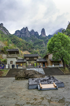 浙江台州神仙居风景区大门