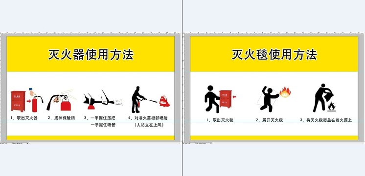 滅火器和滅火毯使用方法