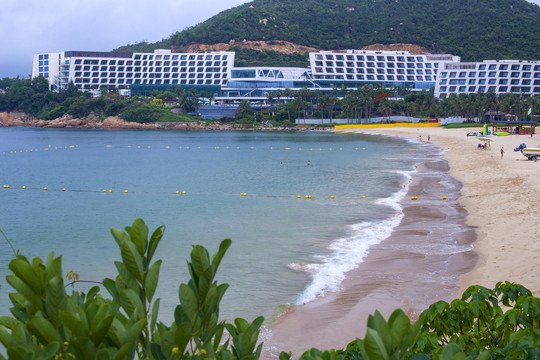 东澳岛南沙湾南沙咀全景