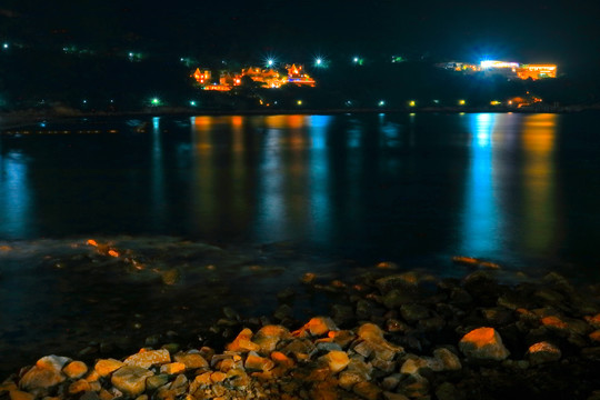 珠海东澳岛南沙湾海岛夜色