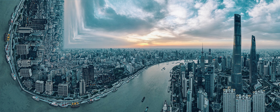 黄浦江全景