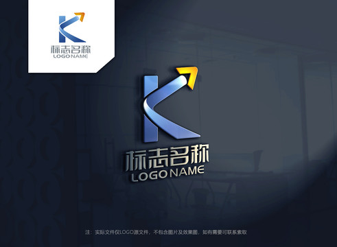 字母k科技logo