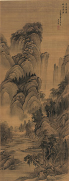 王翚 仿巨然山水圖