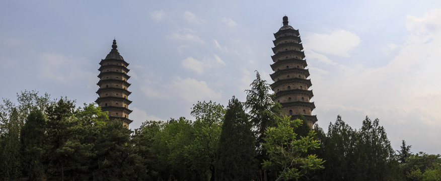 中国山西太原市永祚寺景区风光