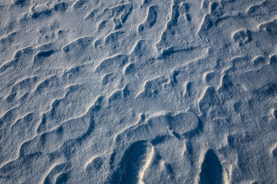 寒冷雪地的纹理