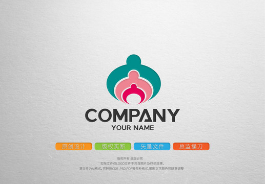 一家三口logo標(biāo)志