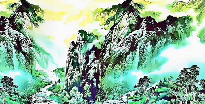 藝術山水畫