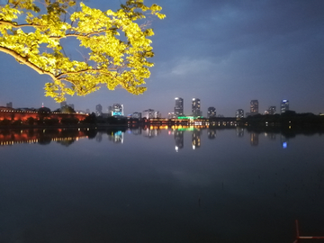 南京玄武湖夜景