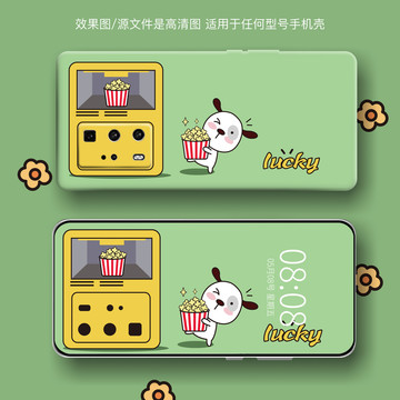 卡通手機(jī)殼圖案原創(chuàng)小狗