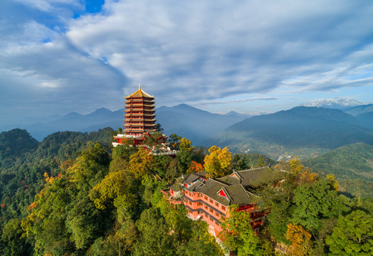 都江堰青城山秋色