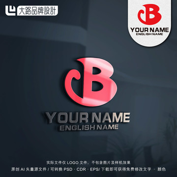 B字母猫LOGO