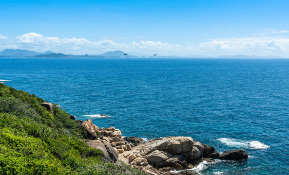 海南三亚蜈支洲岛的风景