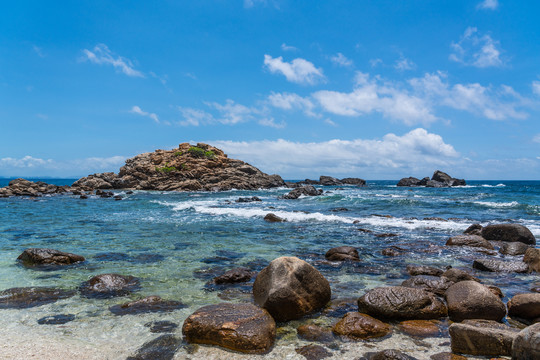 海南三亚蜈支洲岛的风景