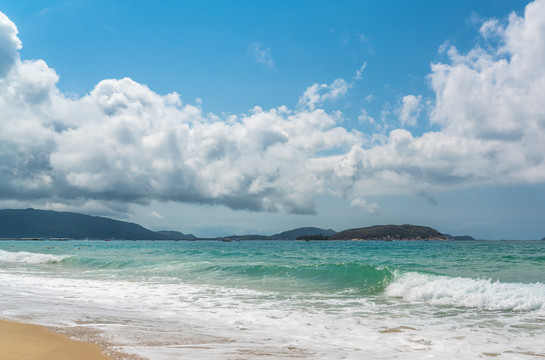 海南三亚亚龙湾的风景