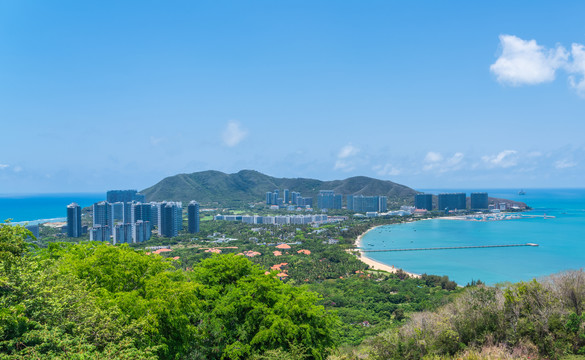 海南三亚鹿回头的山景