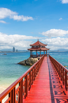 海南三亚蜈支洲岛的风景