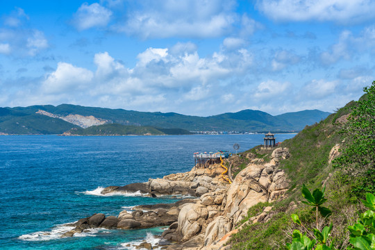 海南三亚蜈支洲岛的风景