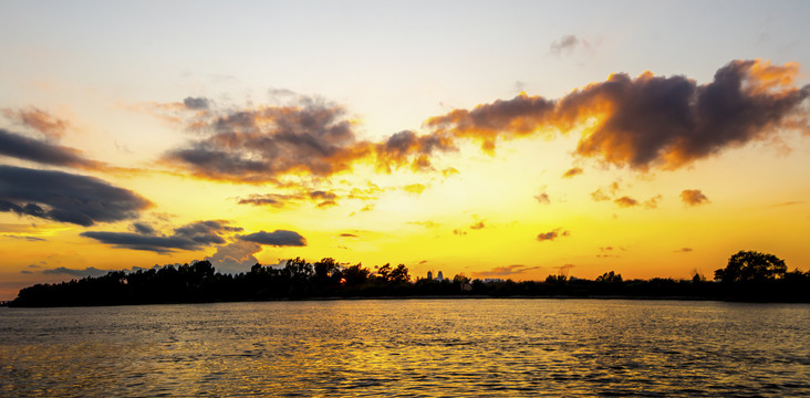 海景夕阳