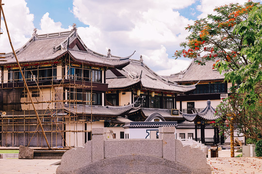 恒大海花岛风情街古建筑