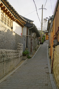 韩国北村韩屋村街道
