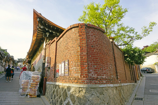 韩国北村韩屋村街景