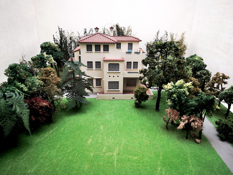老上海张学良公馆建筑模型