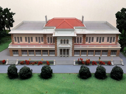 上海市少年宫老建筑模型