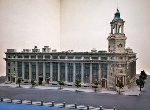 上海邮政大楼老建筑模型