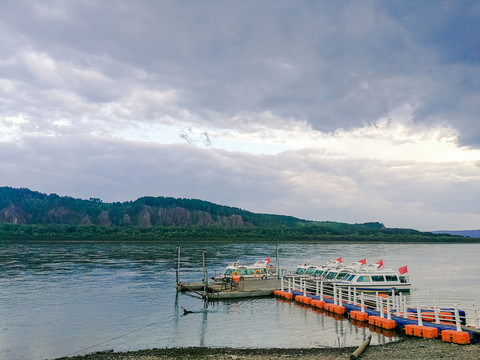 黑龙江北极村码头