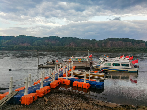 黑龙江北极村游船码头