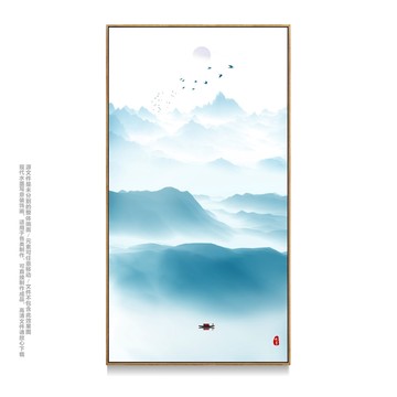 新中式現(xiàn)代簡(jiǎn)約抽象水墨壁畫(huà)