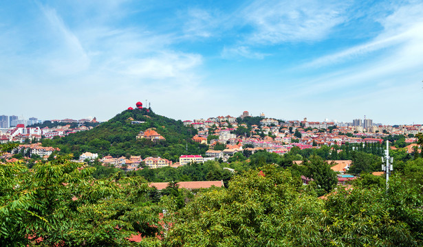 山东青岛城市天际线