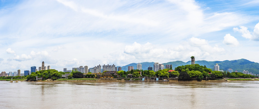 温州江心屿高清全景