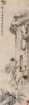 高鳳翰仙人撫琴圖
