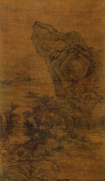 高岑江村林树图